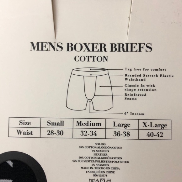 Mens Tahari 3 Boxers Briefs XL - Picture 3 of 7